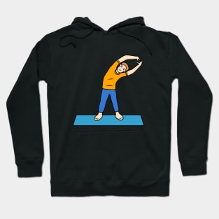 Tiryaka tadasana pose- yoga Hoodie